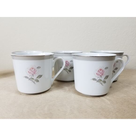 Bristol Tea Cup Spring Memory Fine China Japan Vintage Collectible Set of 6 - Picture 5 of 12